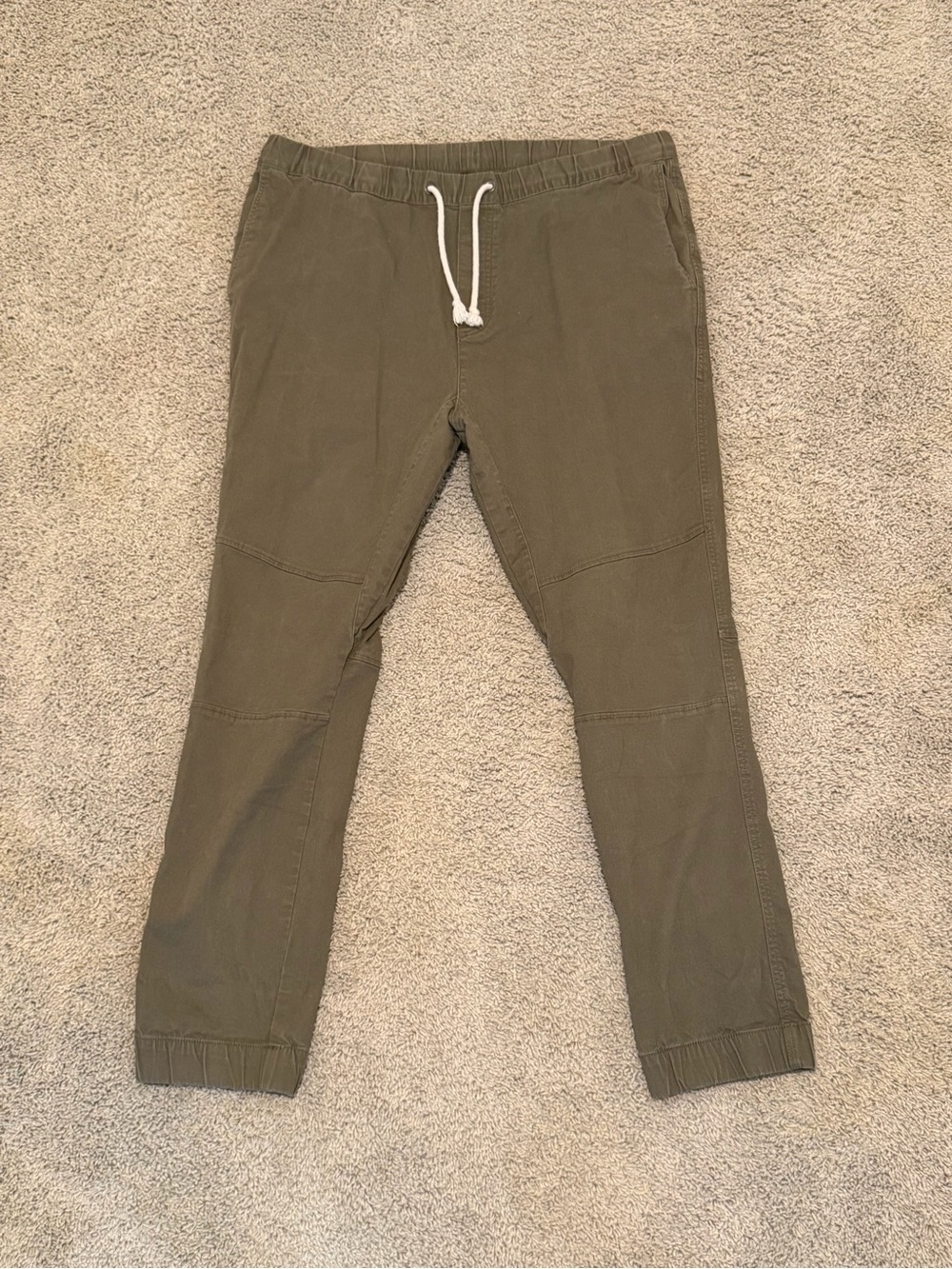 Divided Olive Green Drawstring Joggers